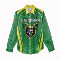 Custom Jamaica 2026 Cricket Women Casual Shirt Go Champions
