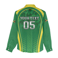 Custom Jamaica 2026 Cricket Women Casual Shirt Go Champions