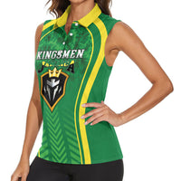 Custom Jamaica 2026 Cricket Women Sleeveless Polo Shirt Go Champions