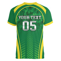 Custom Jamaica 2026 Cricket Women V-Neck T-Shirt Go Champions