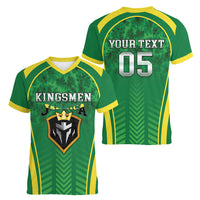 Custom Jamaica 2026 Cricket Women V-Neck T-Shirt Go Champions