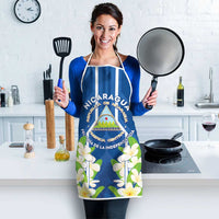 Nicaragua Independence Day 1821 Apron Coat Of Arms With Plumeria - Wonder Print Shop