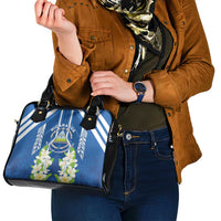 Nicaragua Independence Day 1821 Shoulder Handbag Coat Of Arms With Plumeria - Wonder Print Shop