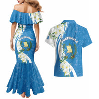 Guatemala 1821 Chapin Couples Matching Mermaid Dress and Hawaiian Shirt Happy Independence Day - Wonder Print Shop