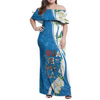 Guatemala 1821 Chapin Family Matching Off Shoulder Maxi Dress and Hawaiian Shirt Happy Independence Day - Wonder Print Shop