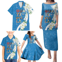 Guatemala 1821 Chapin Family Matching Puletasi and Hawaiian Shirt Happy Independence Day - Wonder Print Shop
