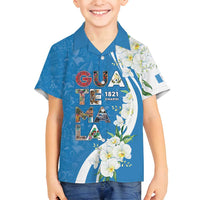 Guatemala 1821 Chapin Family Matching Summer Maxi Dress and Hawaiian Shirt Happy Independence Day - Wonder Print Shop