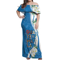 Guatemala 1821 Chapin Off Shoulder Maxi Dress Happy Independence Day - Wonder Print Shop
