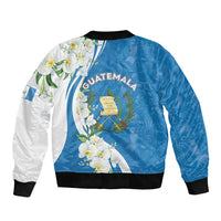 Guatemala 1821 Chapin Sleeve Zip Bomber Jacket Happy Independence Day - Wonder Print Shop