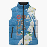 Guatemala 1821 Chapin Sleeveless Puffer Jacket Happy Independence Day - Wonder Print Shop