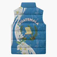 Guatemala 1821 Chapin Sleeveless Puffer Jacket Happy Independence Day - Wonder Print Shop