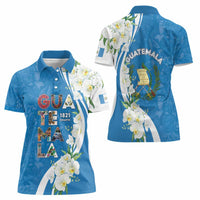 Guatemala 1821 Chapin Women Polo Shirt Happy Independence Day - Wonder Print Shop