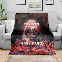 Day of Dead Couple Sugar Skull Blanket Forever and Ever!
