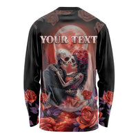 Personalised Day of Dead Couple Sugar Skull Long Sleeve Shirt Forever and Ever! LT05 - Wonder Print Shop