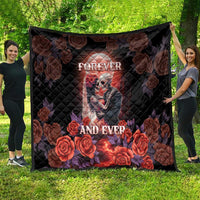 Day of Dead Couple Sugar Skull Quilt Forever and Ever! LT05 - Wonder Print Shop