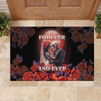 Day of Dead Couple Sugar Skull Rubber Doormat Forever and Ever! LT05 - Wonder Print Shop