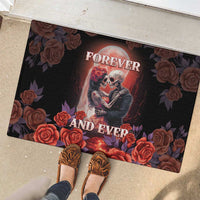 Day of Dead Couple Sugar Skull Rubber Doormat Forever and Ever! LT05 - Wonder Print Shop
