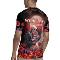 Personalised Day of Dead Couple Sugar Skull Rugby Jersey Forever and Ever! LT05 - Wonder Print Shop