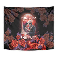 Day of Dead Couple Sugar Skull Tapestry Forever and Ever! LT05 - Wonder Print Shop