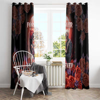 Day of Dead Couple Sugar Skull Window Curtain Forever and Ever! LT05 - Wonder Print Shop