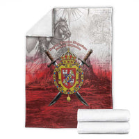 Polish-Lithuanian Commonwealth Blanket Medieval Royal Coat Of Arms Heritage