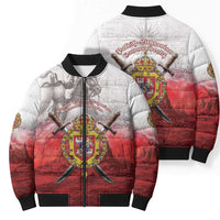 Polish-Lithuanian Commonwealth Bomber Puffer Jacket Medieval Royal Coat Of Arms Heritage