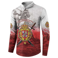 Polish-Lithuanian Commonwealth Button Sweatshirt Medieval Royal Coat Of Arms Heritage