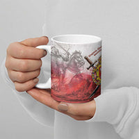 Polish-Lithuanian Commonwealth Ceramic Mug Medieval Royal Coat Of Arms Heritage