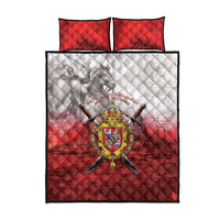 Polish-Lithuanian Commonwealth Quilt Bed Set Medieval Royal Coat Of Arms Heritage