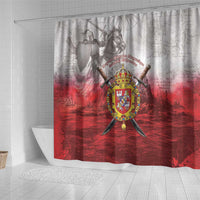 Polish-Lithuanian Commonwealth Shower Curtain Medieval Royal Coat Of Arms Heritage