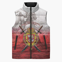 Polish-Lithuanian Commonwealth Sleeveless Puffer Jacket Medieval Royal Coat Of Arms Heritage