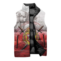 Polish-Lithuanian Commonwealth Sleeveless Puffer Jacket Medieval Royal Coat Of Arms Heritage