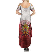 Polish-Lithuanian Commonwealth Summer Maxi Dress Medieval Royal Coat Of Arms Heritage