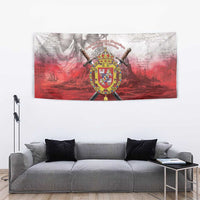 Polish-Lithuanian Commonwealth Tapestry Medieval Royal Coat Of Arms Heritage