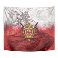 Polish-Lithuanian Commonwealth Tapestry Medieval Royal Coat Of Arms Heritage