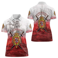 Polish-Lithuanian Commonwealth Women Polo Shirt Medieval Royal Coat Of Arms Heritage