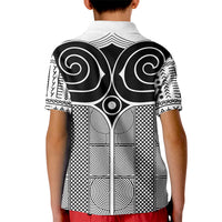 Japan Kid Polo Shirt Jomon Tattoo Inspiration White