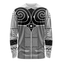 Japan Long Sleeve Shirt Jomon Tattoo Inspiration White