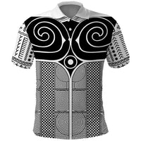 Japan Polo Shirt Jomon Tattoo Inspiration White