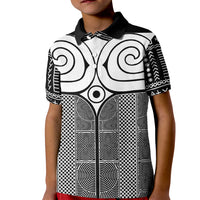 Japan Kid Polo Shirt Jomon Tattoo Inspiration Black