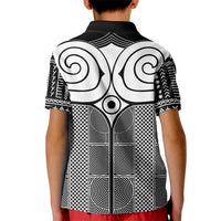 Japan Kid Polo Shirt Jomon Tattoo Inspiration Black