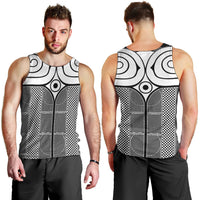 Japan Men Tank Top Jomon Tattoo Inspiration Black