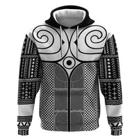 Japan Zip Hoodie Jomon Tattoo Inspiration Black