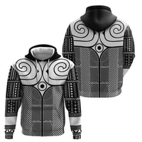 Japan Zip Hoodie Jomon Tattoo Inspiration Black