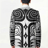 Japan Indigenous Jomon Tattoo Inspiration Blazer White Version