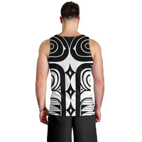 Japan Indigenous Jomon Tattoo Inspiration Men Tank Top White Version