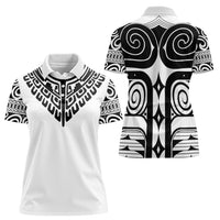 Japan Indigenous Jomon Tattoo Inspiration Women Polo Shirt White Version