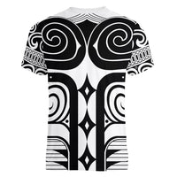 Japan Indigenous Jomon Tattoo Inspiration Women V-Neck T-Shirt White Version