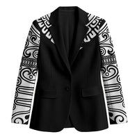 Japan Indigenous Jomon Tattoo Inspiration Blazer Black Version