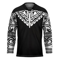 Japan Indigenous Jomon Tattoo Inspiration Hockey Jersey Black Version